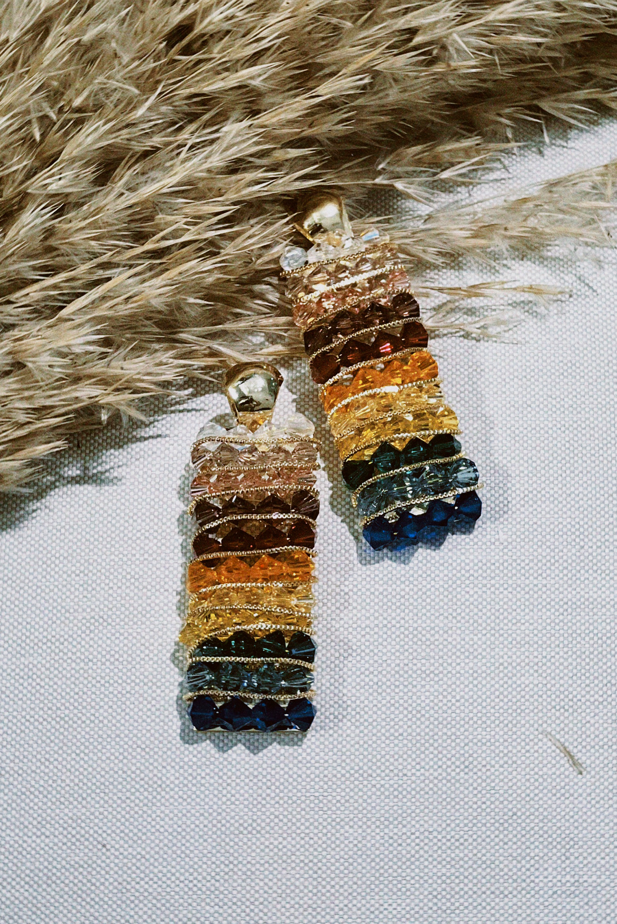 Colorful rainbow earrings